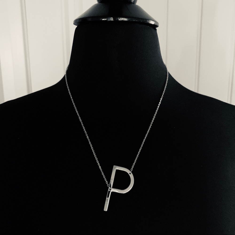 Initial “P” Necklace - Picture 2 of 3